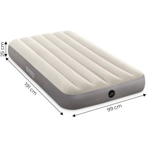 Materac Welurowy Dmuchany 191x99 Cm Intex 64101