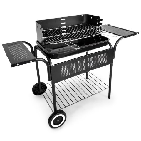 Grill Ogrodowy Metalowe Półki Regulacja Rusztu Koła Multigarden