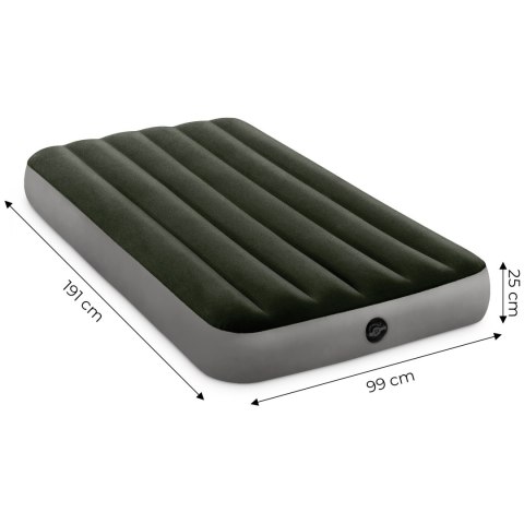 Materac Dmuchany Do Spania Łóżko Jednoosobowy 191x99 Cm Intex 64107