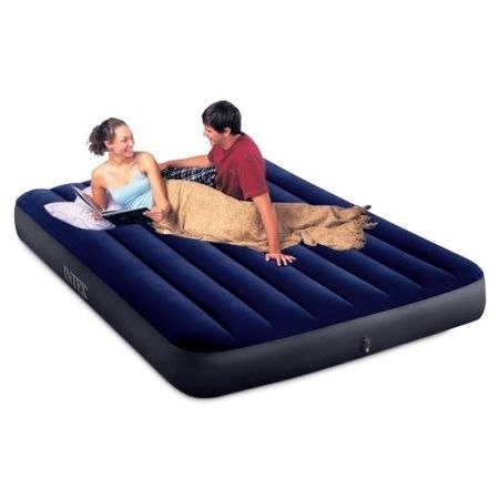 Materac Dmuchany Dwuosobowy Welurowy 191x137 Cm Intex 64758