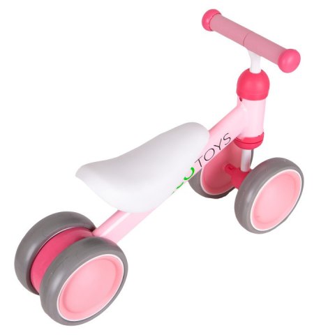 Rowerek Biegowy Treningowy Mini Rower Dla Dzieci Różowy Ecotoys