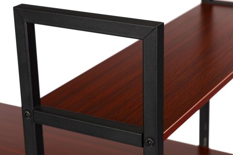 Biurko Komputerowe Drewniane Regał Z Półkami Loft
