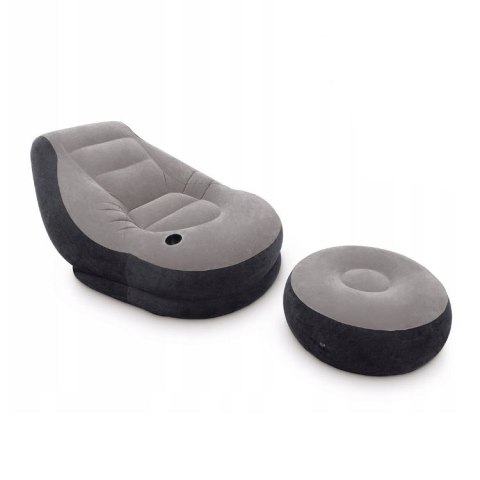 Fotel Dmuchany Sofa Z Podnóżkiem 1-Osobowa Intex 68564