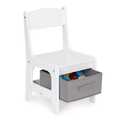 Meble Dla Dzieci Zestaw Drewniany Stół + 2 Krzesła Ecotoys