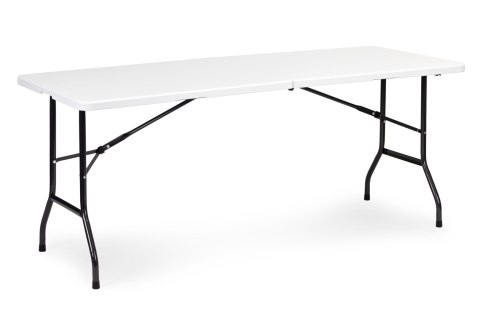 Zestaw Cateringowy Stół Bankietowy 180 Cm 2 Ławki Biały Multigarden