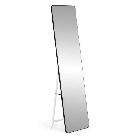 Duże Stojące Lustro Prostokątne Wąska Rama 148 Cm Modernhome