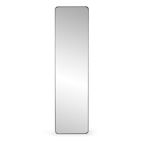 Duże Stojące Lustro Prostokątne Wąska Rama 148 Cm Modernhome