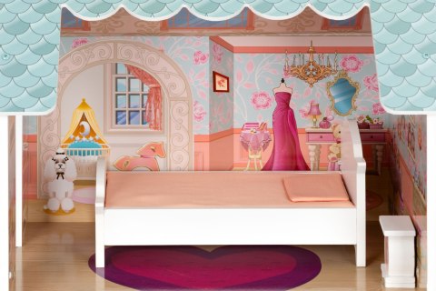 Duży Domek Dla Lalek Z Kompletem Mebelków Ecotoys