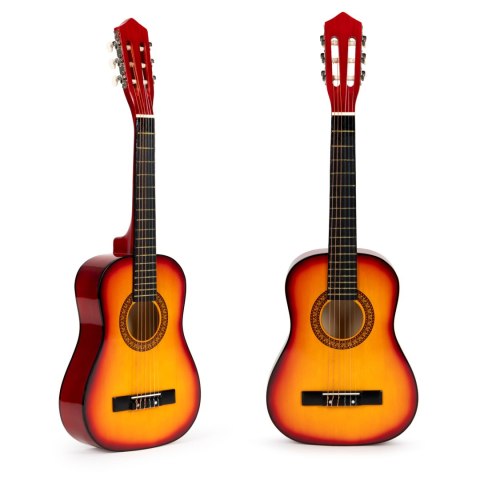 Gitara Dla Dzieci Duża Klasyczna Drewniana 6 Strun Ecotoys