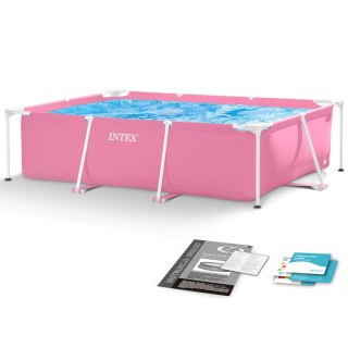 Basen Ogrodowy Stelażowy Duży Prostokątny 220x150 Cm Intex 28266