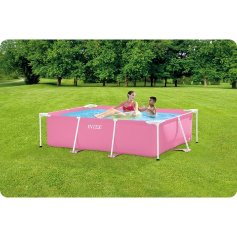 Basen Ogrodowy Stelażowy Duży Prostokątny 220x150 Cm Intex 28266