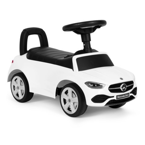 Jeździk Autko Mercedes C Class Interaktywna Kierownica Dźwięki Biały