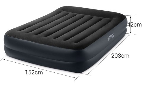 Materac Dmuchany Do Spania 203x152 Cm Dwuosobowy Łóżko Intex 64124