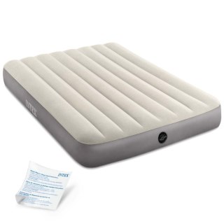 Materac Dmuchany Do Spania Łóżko Dwuosobowy 191x137 Cm Beżowy Intex 64102