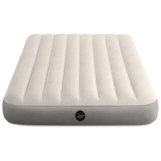 Materac Dmuchany Do Spania Łóżko Dwuosobowy 191x137 Cm Beżowy Intex 64102