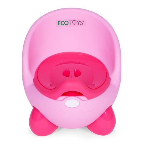 Nocnik Toaleta Sedes Dla Dzieci Wyjmowany Wkład Antypoślizgowe Nóżki Różowy Ecotoys