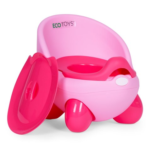 Nocnik Toaleta Sedes Dla Dzieci Wyjmowany Wkład Antypoślizgowe Nóżki Różowy Ecotoys