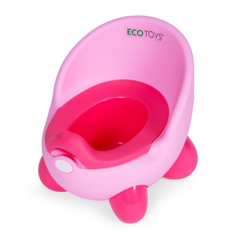 Nocnik Toaleta Sedes Dla Dzieci Wyjmowany Wkład Antypoślizgowe Nóżki Różowy Ecotoys