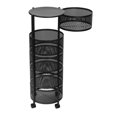 Regał Kuchenny Pomocnik Organizer Obrotowe Półki 5 Poziomów Metal Modernhome