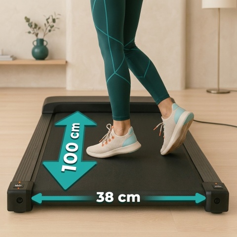 Bieżnia Domowa Z Uchwytem Elektryczna Walking Pad Treningowy Pod Biurko 10 Km/H Modernhome