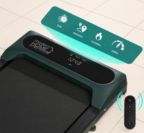 Bieżnia Domowa Z Uchwytem Elektryczna Walking Pad Treningowy Pod Biurko 10 Km/H Modernhome