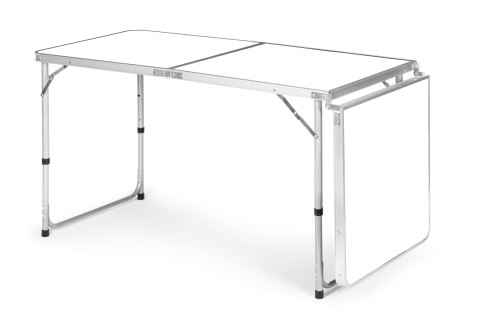 Stolik Turystyczny Składany 180x60 Cm Biały Blat Na Kemping
