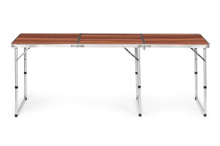 Stolik Turystyczny Składany 180x60 Cm Brązowy Idealny Na Kemping