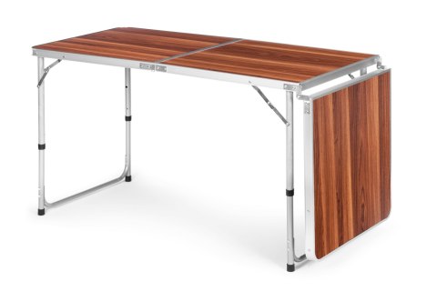 Stolik Turystyczny Składany 180x60 Cm Brązowy Idealny Na Kemping