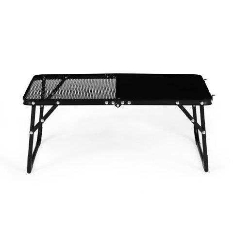 Stolik Turystyczny Składany 60x40 Cm Aluminiowy Czarny