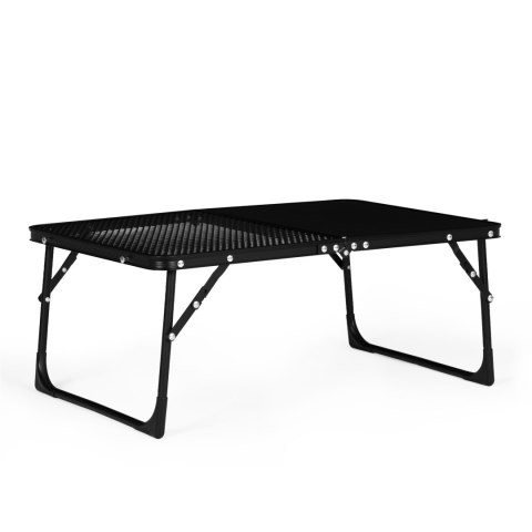 Stolik Turystyczny Składany 60x40 Cm Aluminiowy Czarny