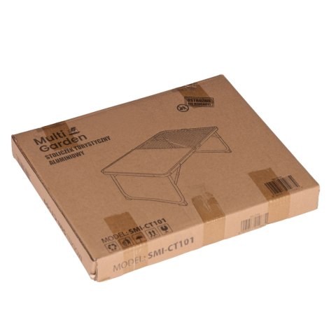Stolik Turystyczny Składany 60x40 Cm Aluminiowy Czarny
