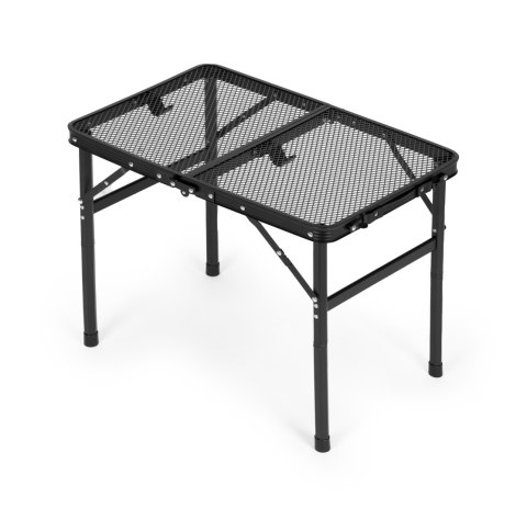Stolik Turystyczny Składany 60x40 Cm Aluminiowy Czarny