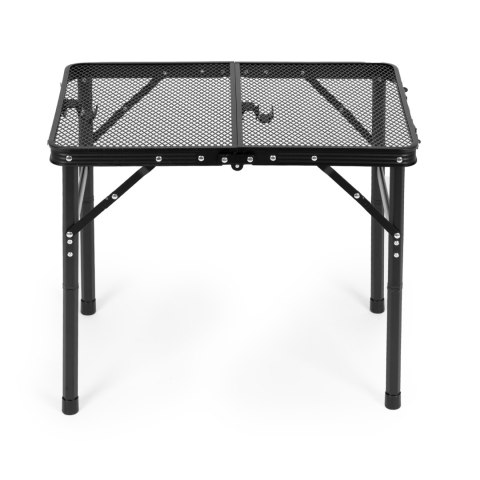 Stolik Turystyczny Składany 60x40 Cm Aluminiowy Czarny