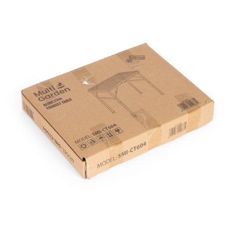 Stolik Turystyczny Składany 60x40 Cm Aluminiowy Czarny