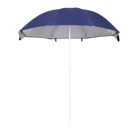 Parasol Plażowy 2w1 Regulowany 125-200 Cm Niebieski