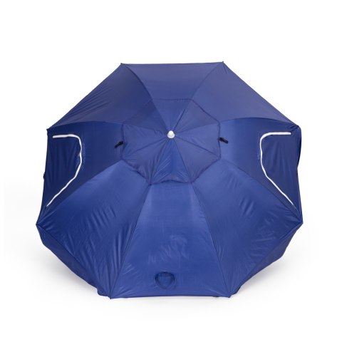 Parasol Plażowy 2w1 Regulowany 125-200 Cm Niebieski