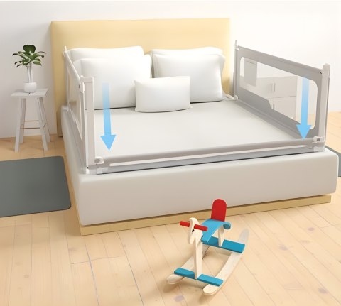 Barierka Ochronna Na Łóżko 150 Cm Osłona Zabezpieczenie Dla Dzieci Ecotoys
