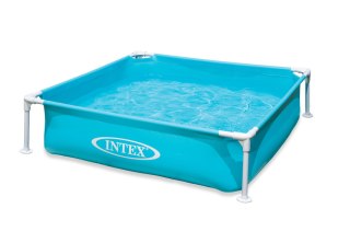 Basen Stelażowy Kwadratowy Brodzik Dla Dzieci 122x122x30 Cm Intex 57173