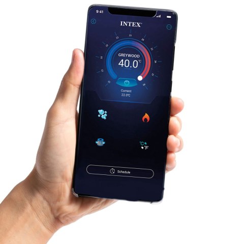 Nadmuchiwane Spa Basen Z Hydromasażem 4 Os. 196x71 Cm Wifi Akcesoria Premium Intex 28440