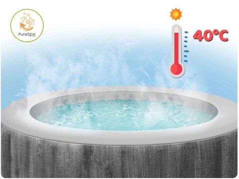 Nadmuchiwane Spa Basen Z Hydromasażem 4 Os. 196x71 Cm Wifi Akcesoria Premium Intex 28440