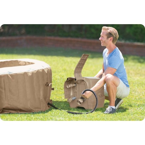 Nadmuchiwane Spa Basen Z Hydromasażem 4 Os. 196x71 Cm Akcesoria Premium Intex 28426