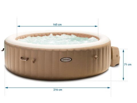 Nadmuchiwane Spa Basen Z Hydromasażem 6 Os. 216x71 Cm Akcesoria Premium Intex 28428