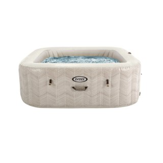 Nadmuchiwane Spa Kwadratowe Basen Z Hydromasażem 6 Os. 196x71 Cm Akcesoria Premium Intex 28472