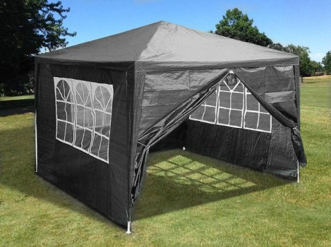 Namiot Pawilon Ogrodowy Handlowy 3x3 M 4 Ścianki Szary Multigarden