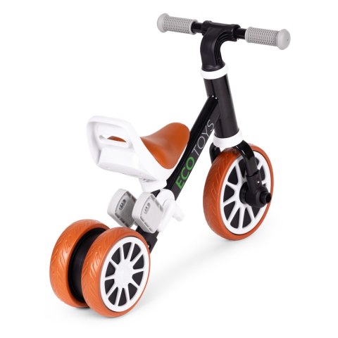 Rowerek Biegowy Jeździk Z Pedałami 2w1 Czarny Ecotoys