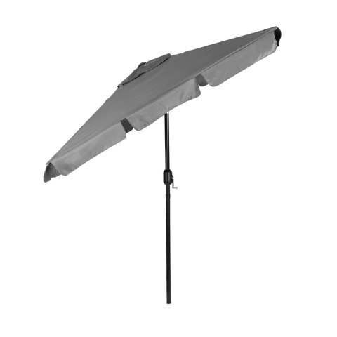 Duży Parasol Ogrodowy Skośny Łamany Korba 200x130 Cm Szary