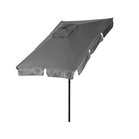Duży Parasol Ogrodowy Skośny Łamany Korba 200x130 Cm Szary