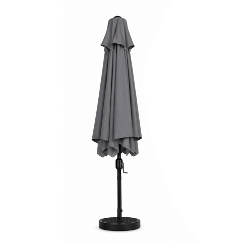 Duży Parasol Ogrodowy Skośny Łamany Korba 200x130 Cm Szary