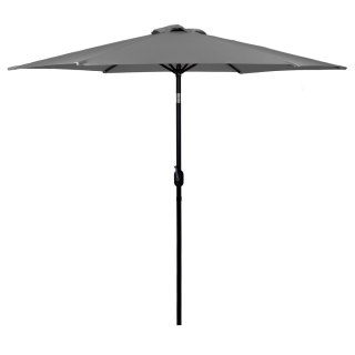 Parasol Ogrodowy Skośny Łamany 270 Cm Szary Z Mechanizmem Korbowym