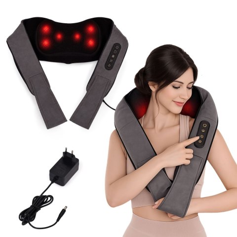 Masażer Karku Pleców Shiatsu Podgrzewany Pas Masujący 24w